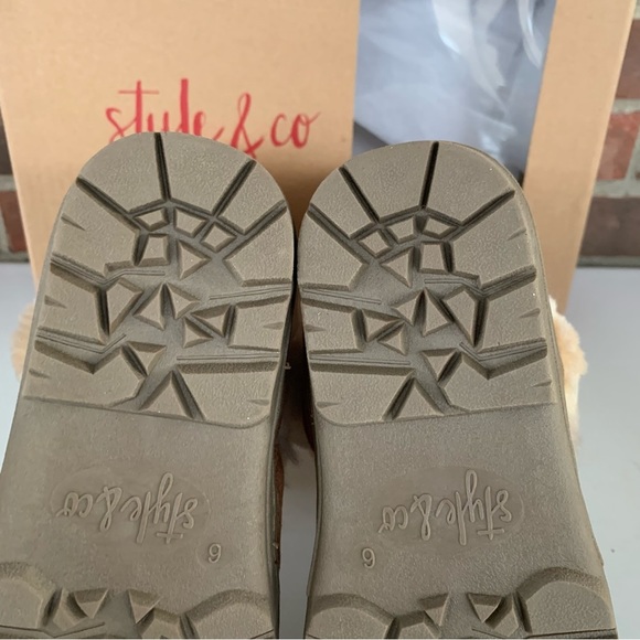 Style & Co. Womens Witty Leather Mid-Calf Cold Chestnut Winter Boots US 6 M NEW - Picture 8 of 8